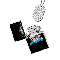 New Vibe Silver Flip Top Lighter - Welcome to Wonderland Alice