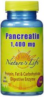 Nature's Life Pancreatin Tablets, 1400 Mg, 100 Count