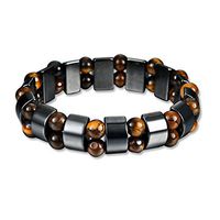 Alician Hematite Powerful Magnetic Bracelet Health Hand Chain for Women Men Arthritis Pain Relief or for Sports Related Therapy 55mm (2.2") Diameter