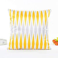 Imitation Silk Satin Home Car Bed Sofa Pillow Waist Cushion Throw Pillow Case