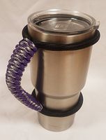 Handle fits RTIC, SIC cups, Ozark Trail, Yeti and most 30 oz Tumblers Purple and Plasma (HANDLE ONLY)