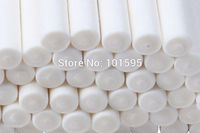 Corcrest(TM)100PCS/pack White Clean Safe Candy Making Mould Pop Sucker Sticks Chocolate Cake Ice Cream Baking Mold