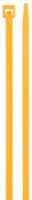 Standard Fluorescent Cable Tie, 40lbs Tensile Strength, 2" Bundle Diameter, 0.130" Width, 8.5" Length, Orange
