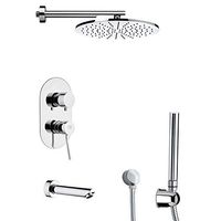 Remer TSH4502-CR TSH4502 Inverno Modern Shower System with Sliding Rail, Polished Chrome