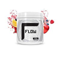 FLOW Supplements - PRE Workout Supplement, Increases Blood Flow, Boost Energy and Endurance, Creatine-Free, Natural Caffeine - Fruit Punch, 30 Servings