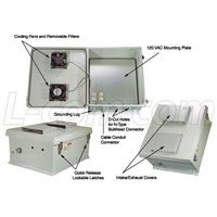 L-Com NB181608-1HFS - 18x16x8 Inch 120 VAC Weatherproof Enclosure w/So