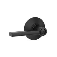 Schlage F40 V LAT 622 Latitude Privacy Lock Lever, Matte Black