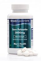Saw Palmetto Tablets 3000mg | High Strength Natural Extract | 180 Tablets = Up to 6 Month Supply | Manufactured in The UK