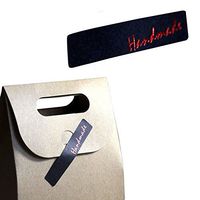 Red"Handmade" Black Label, Pack of 120 pcs, for Cookie Soap Gift Wrapping Packaging