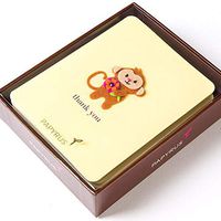 Handmade Cute Monkey Thank You Boxed Notes (Set of 6)