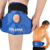Reusable Gel Ice Packs Hot or Cold Packs Knee Wrap & Back Ice Pack, 2 Pack, Great for Surgery & Back Pain