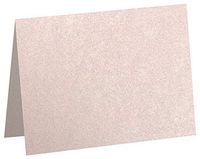 #17 Mini Folded Card (2 9/16 x 3 9/16) - Coral Metallic - Stardream (1000 Qty.) | Perfect for Flower Cards, Place Cards, Notes, Invitation Inserts, Personal Stationery and More! | 5080-M207-1M