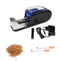 YJJ Cigarette Rolling Machine Electric Automatic Injector Tobacco Roller Maker (Blue and Black)