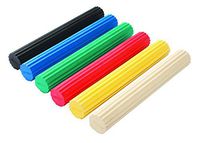 CanDo 10-1516 Twist-n-Bend Flexible Exercise Bar, 6-piece Set, 12", Tan-Black