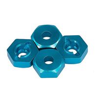JoyShopping 4PCS 12mm Aluminum Alloy Wheel Hex for WLtoys A959 A949 A969 A979 K929-B 1/18 RC Off-Road Car Blue CN -