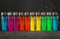 10pcs Brand New Quality Disposable LIGHTERS Oval Shape