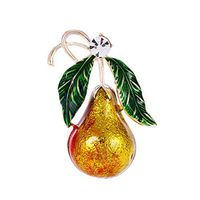 Fruit For Women Green Leaf Jewelry Clothes Accessories Lapel Pin Brooch Pin Daily Fashion Novelty Creation Aesthetic Beauty Woman Girl Womans Creative Gift