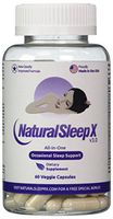 Natural Sleep X - The All-in-One Natural Sleep Aid - Unique Blend of Melatonin, 5-HTP, Valerian, GABA, Chamomile, Herbal Extracts, Vitamins, Minerals and Amino Acids - 60 Veggie Capsules