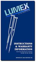Lumex 3610lf-8 Universal Aluminum Lightweight Adult Crutches by Lumex