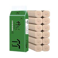 Echaprey 12 Rolls Bamboo Paper Towels, Household Eco-Friendly Tissue, Soft Skin-Friendly Towel Recycled Washable Napkins for Adults, Children