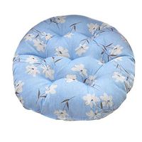 Meidexian888 Linen Seat Cushion,Blue Magnolia Cushion Round Cotton Upholstery Soft Padded Cushion Pad Seat Cushion for Office Home Or Car (Multicolor, A)