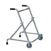 Walkers Child-Specific with Casters Height Adjustable Travel Anti-Skid Arm Frame Aluminum Alloy Portable (Color : Silver, Size : 5559cm)