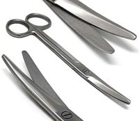 A2Z-MY02 Mayo Dissecting Scissors 5.5" (14cm), Curved, Stainless Steel