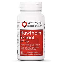 Protocol For Life Balance - Hawthorn Extract 600 mg - Supports Cardiovascular Function and Facilitates Removal of Free Radicals - 60 Veg Capsules