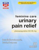 Rite Aid Urinary Pain Relief - 30 Tablets | UTI Relief for Women