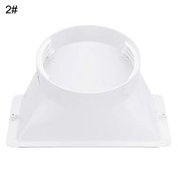 GMNP0di% Portable Air Conditioner Window Adapter 5/6inch Exhaust Hose/Tube Connector Rectangular Interface Ventilation Pipe Interface air Hood Baffle Plate Mobile air Conditioning Accessories 2#