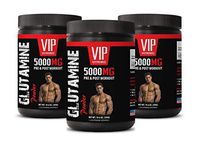 Muscle Mass Weight Gainer - GLUTAMINE Powder 5000MG - PRE & Post Workout - glutamine Powder Non-GMO - 3 Cans 900 Grams