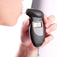 Portable Alcohol Breath Tester with Keychain, CLKJYF Digital Breath Alcohol Tester Detector Analyzer for Personal & Professional Use