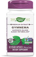 Nature's Way Gymnema Standardized, 500 mg, 60 Vegetarian Capsules, Pack of 3