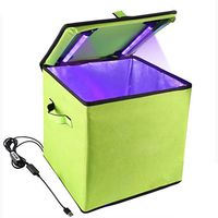 Yifant 30CM Portable UV Light Sanitizer Box Foldable Sterilizer Bag LED Disinfection Device Cleaner Bag for Mask Smart Phone Gloves Bottle Toothbrush Toys Watch Underwear