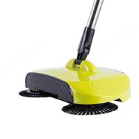 Automatic Brooms Fabal Household Hand Push Automatic Sweeping Robot Vacuum Cleaner without Electricity Broom (Green)