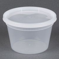 Delitainer Products YSD2516 CPC 16 oz Squat Deli Container for Combo Pack - Clear44; Case of 240