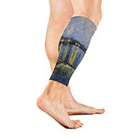 Stretch Sport Calf Sleeve Van Gogh's Starry Night Protective Guard for Men Women - Best Footless Compression Socks for Shin Splints, Running,Basketball Football (1 Pair)