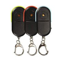 Vaorwne Anti-Lost Alarm Key Finder Locator Keychain Whistle Sound Led Light