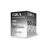 FORA TN'G (Test N'GO) 50 Blood Glucose Test Strips for Accurate Blood Sugar Measurement for Diabetes and Your Diabetic Diet