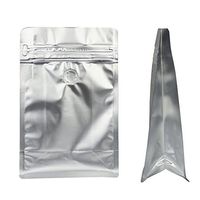 Stand-up Storage Bags Pouches Airtight Coffee Bean Flower Tea Snack Dried Fruit Food with Degassing Valve 8 OZ High Barrier 50 Pack Zipper