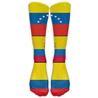 Jinyimingpi Knee High Socks Ecuador Flag Novelty Athletic Crew Funny Tube Work Out Stockings With One Size