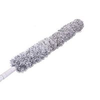 Kaimaily Bendable Microfiber Feather Duster Home Cobweb Duster Grey Anti Static Flexible Long Handle Extendable Superfine Fiber for Dust Cleaning