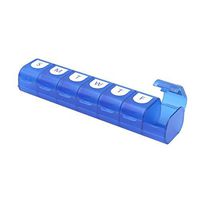 Ezy Dose Easy Fill (7-Day) Pill, Medicine, Vitamin Organizer Box | Weekly, Daily Planner | Large Compartments | Colored Lids