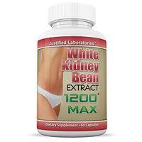 White Kidney Bean 1200 Max Weight Loss Carb Blocker Fat Burner 1200 MG 60 Capsules Per Bottle (1 Bottle)