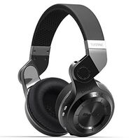 Bluedio T2 Plus Turbine Wireless Bluetooth Headphones with Mic/Micro SD Card Slot/FM Radio (Black)