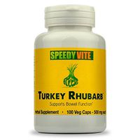 SpeedyVite® Turkey Rhubarb Formula - Supports Bowel Function* - Cascara Sagrada, Senna, Psyllium, Aloe Vera, Slippery Elm and Cayenne (1x 100 Veg Caps)