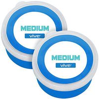 Vive Therapy Putty Medium (2-Pack) for Finger, Hand & Grip Strength Exercises - Extra Soft, Soft, Medium and Firm Resistance Kit for Occupational, Physical Therapy, Thinking and Stress