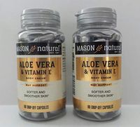 2 Pack Special of Mason Natural Aloe Vera & Vitamin E - 60 caps per Bottle