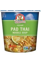 Dr. McDougall's Right Foods Vegan Pad Thai Noodle Soup Fresh Flavor, 2 Ounce Cups (Pack of 6) Gluten-Free, Non-GMO, No Added Oil, Paper Cups From Certified Sustainably-Managed Forests