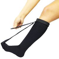 Vive Plantar Fasciitis Stretch Sock - Non Slip Calf Night Relief for Heel, High Arch Pain - Achilles Tendonitis Therapy Foot Support Sleeve Stretcher - Compression Sleeve - Men, Women (S)
